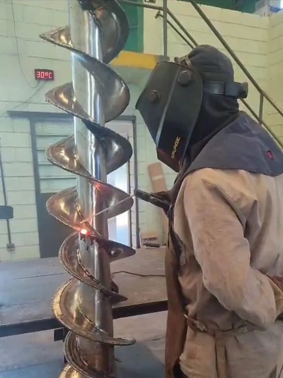 Rosca transportadora finalizada